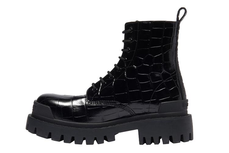 Ботинки женские Balenciaga Strike Martin черные