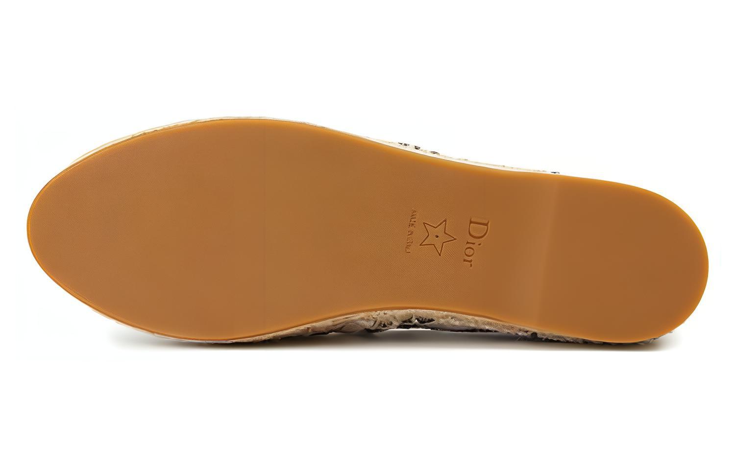 Эспадрильи женские DIOR Granville белые с цветочным принтом, 35 EU