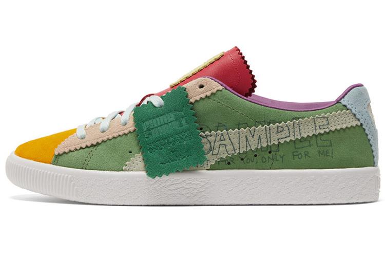 Кеды унисекс PUMA Suede Multi зеленые-желтые