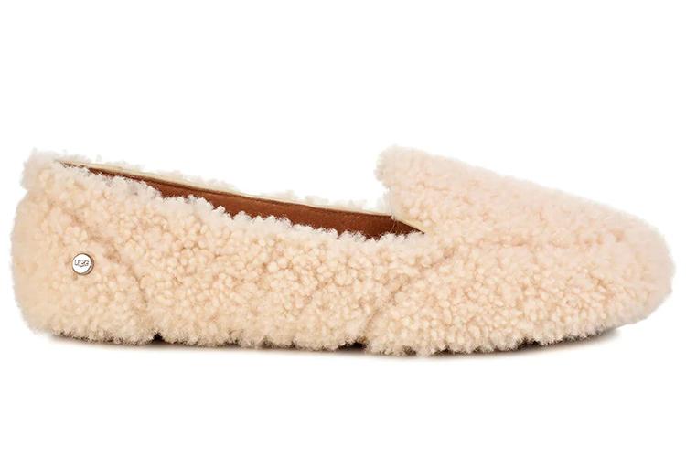 Лоферы женские UGG Hailey Fluff Loafer Slip On натуральные, 37 EU