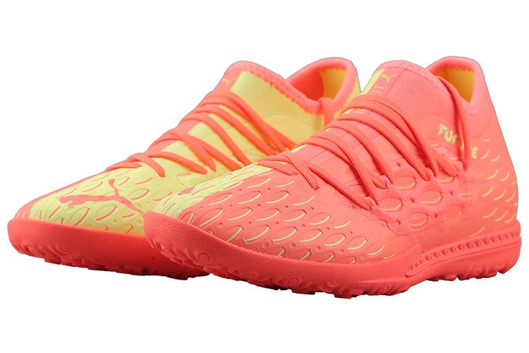 Футбольные бутсы PUMA Future 5.3 Netfit Osg Tt желто-персиковые, 40 EU