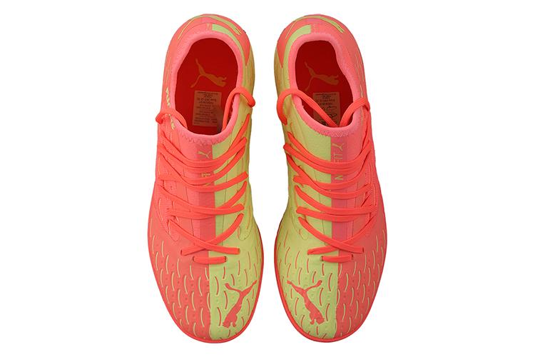 Футбольные бутсы PUMA Future 5.3 Netfit Osg Tt желто-персиковые, 40 EU