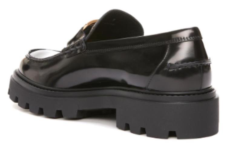 Лоферы мужские TOD'S Timeless Logo Plaque черные-золотые, 43 EU