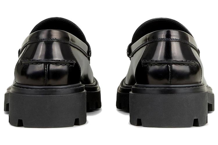 Лоферы мужские TOD'S Timeless Logo Plaque черные-золотые, 43 EU