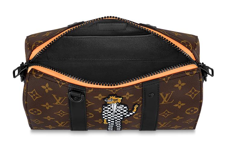 Сумка мужская LOUIS VUITTON City Keepall коричнево-черная