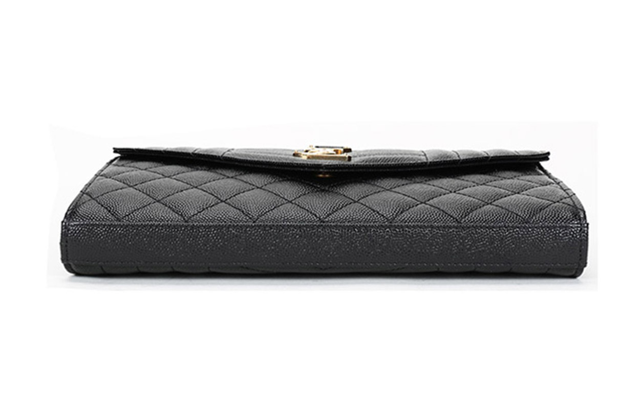 Плечевая сумка женская SAINT LAURENT Monogram Chain Wallet черная