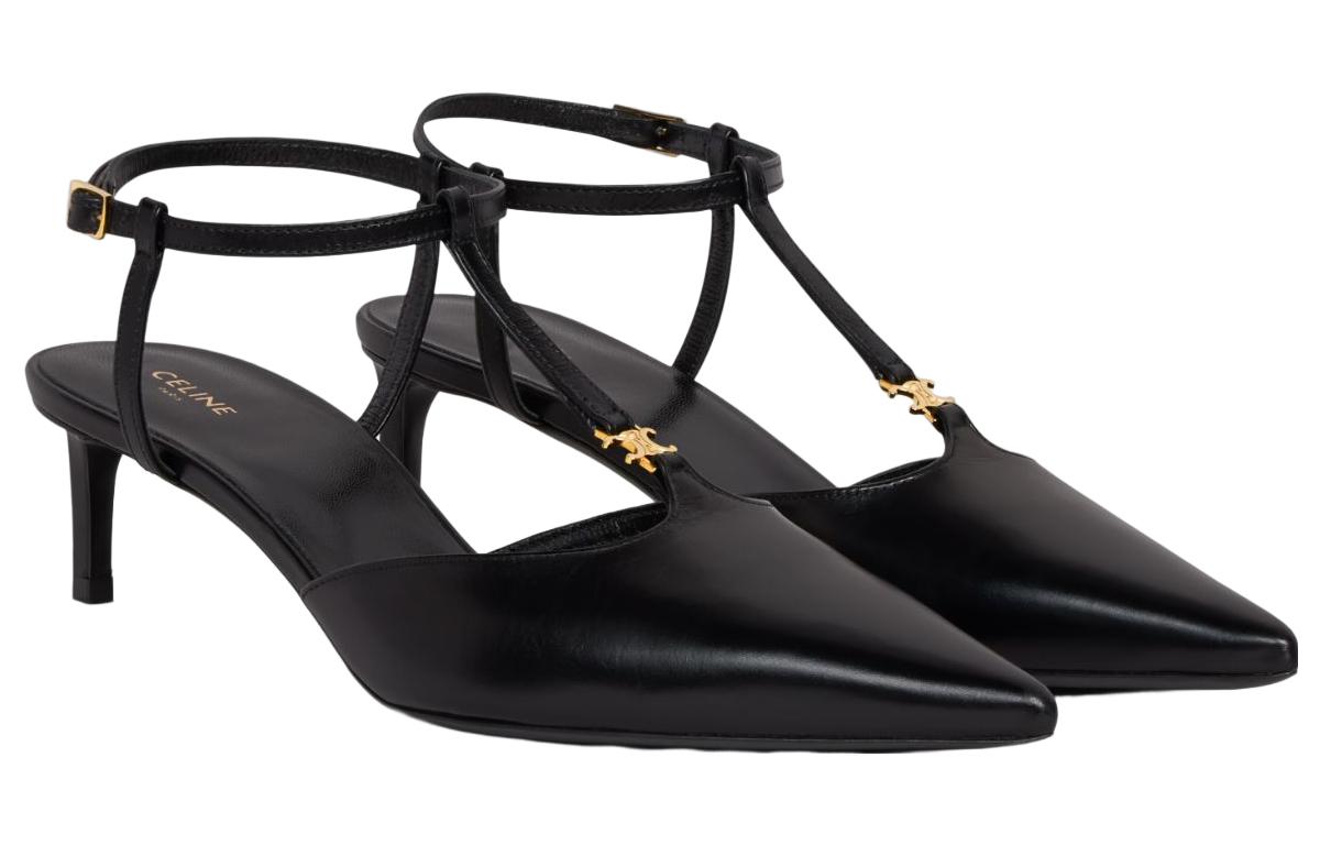 Туфли женские CELINE Slim Heel черные, 36 EU