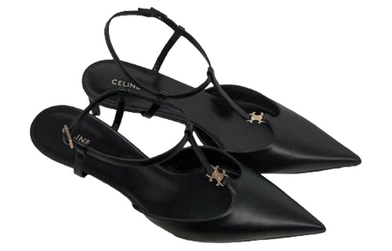 Туфли женские CELINE Slim Heel черные, 36 EU
