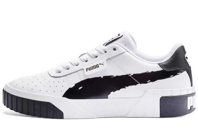 Кеды женские PUMA Cali Brushed белые, черные, 35.5 EU
