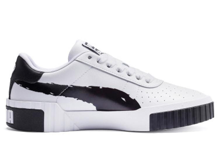 Кеды женские PUMA Cali Brushed белые, черные, 35.5 EU