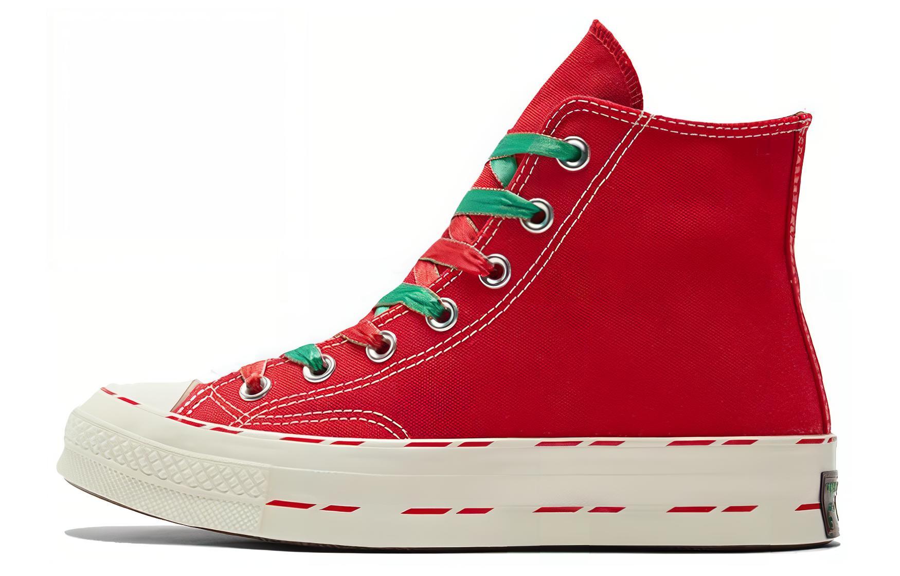 Кеды унисекс Converse Chuck 70 High Рождественский снеговик красные, 35 EU