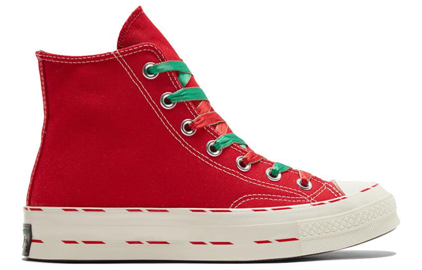 Кеды унисекс Converse Chuck 70 High Рождественский снеговик красные, 35 EU