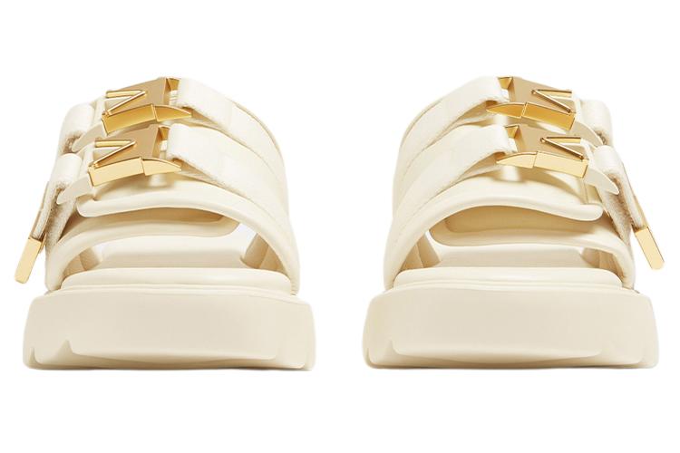 Шлепанцы женские Bottega Veneta Flash Stylish айвори, 35 EU