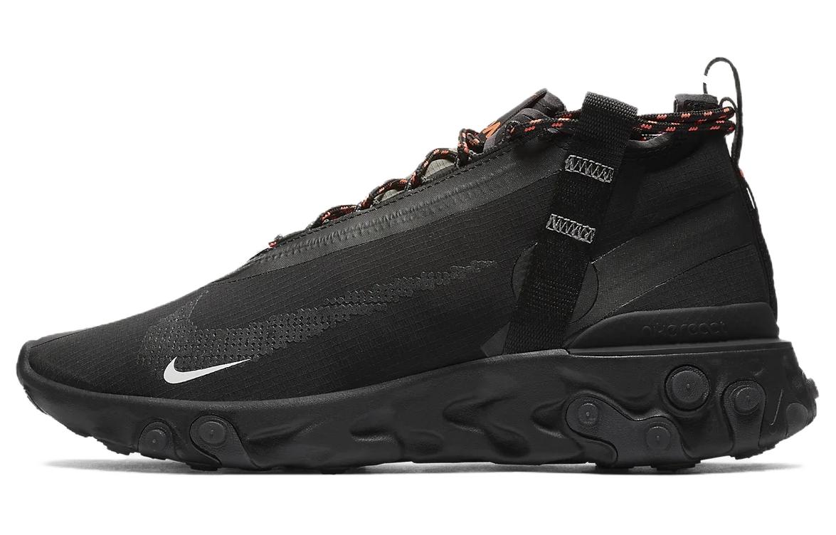 Кроссовки унисекс Nike React Runner Mid Wr Ispa черные, 36 EU