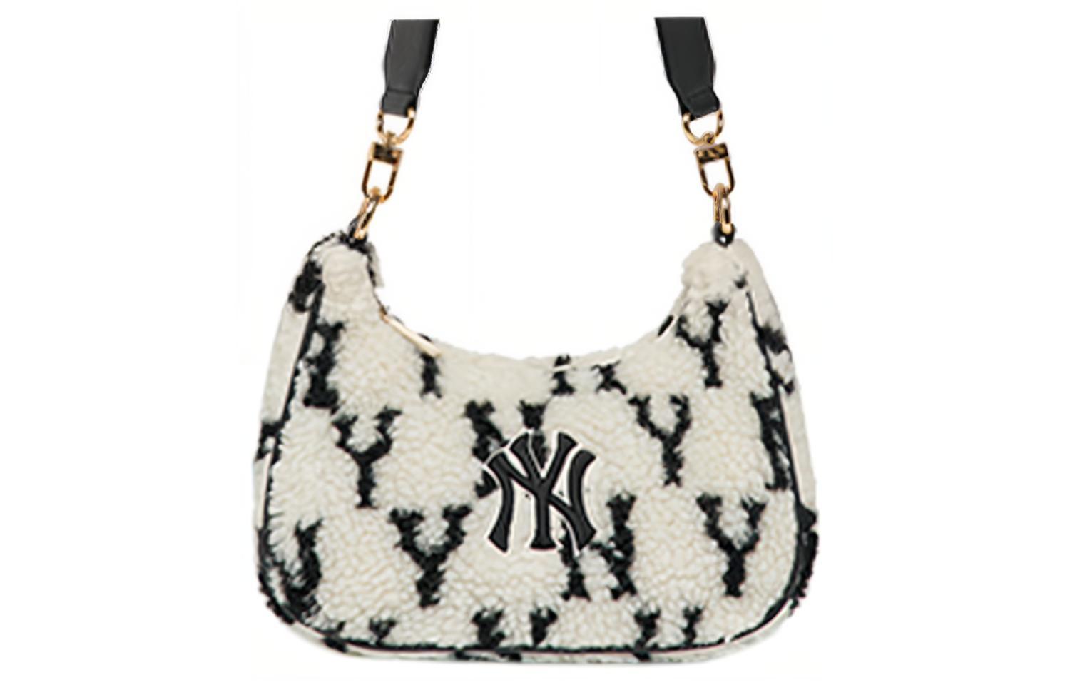 Сумка женская MLB Monogram Collection черно-белая