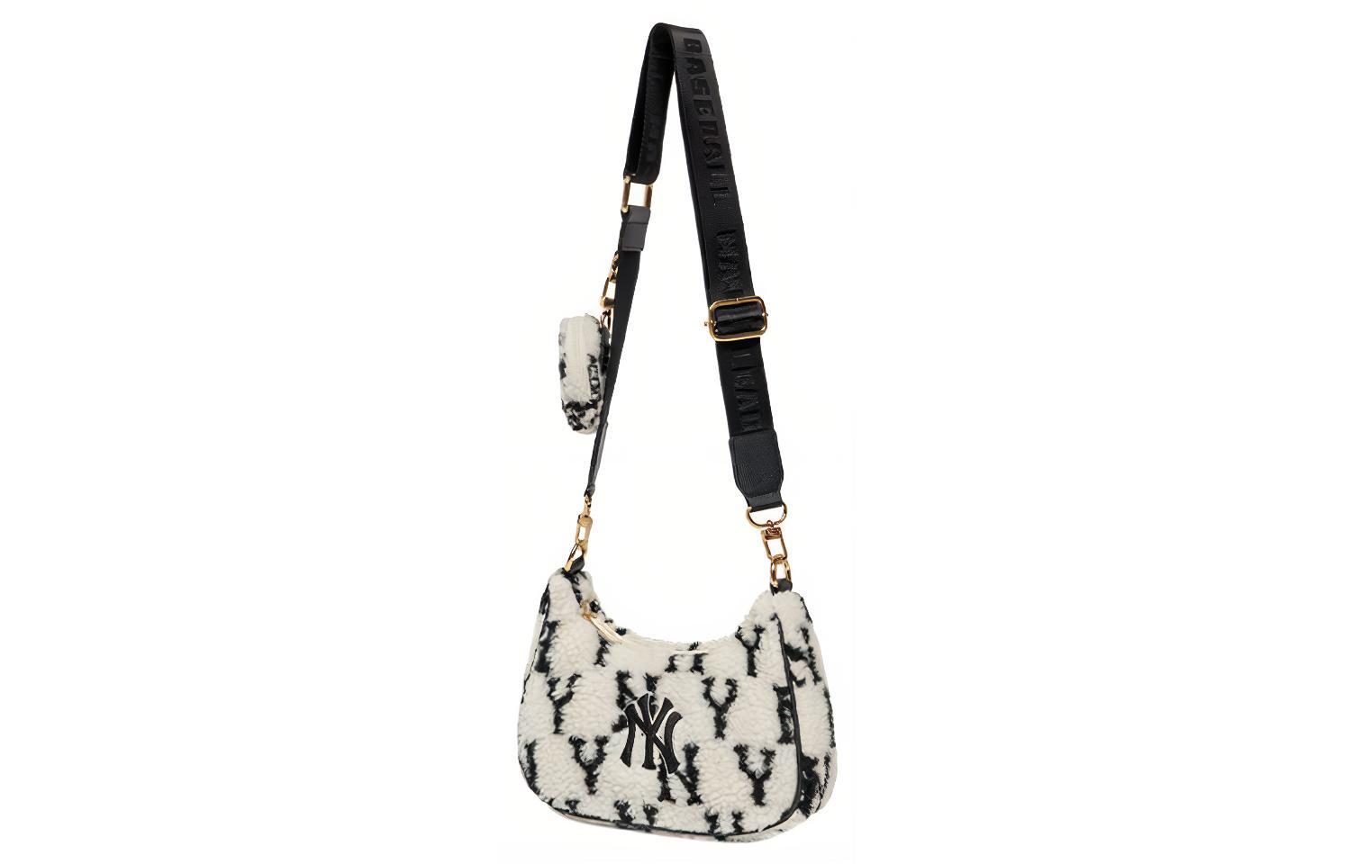 Сумка женская MLB Monogram Collection черно-белая