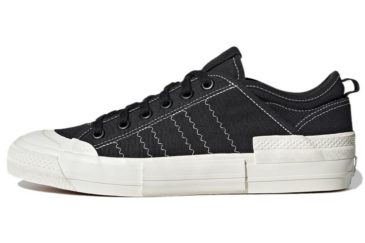 Кроссовки унисекс Adidas Nizza Low Mfx черные, белые, 44 2/3 EU