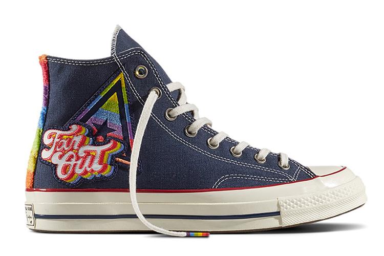 Кеды унисекс Converse Chuck Taylor All Star 1970s High Top 1st Pride Parade синий, 41.5 EU