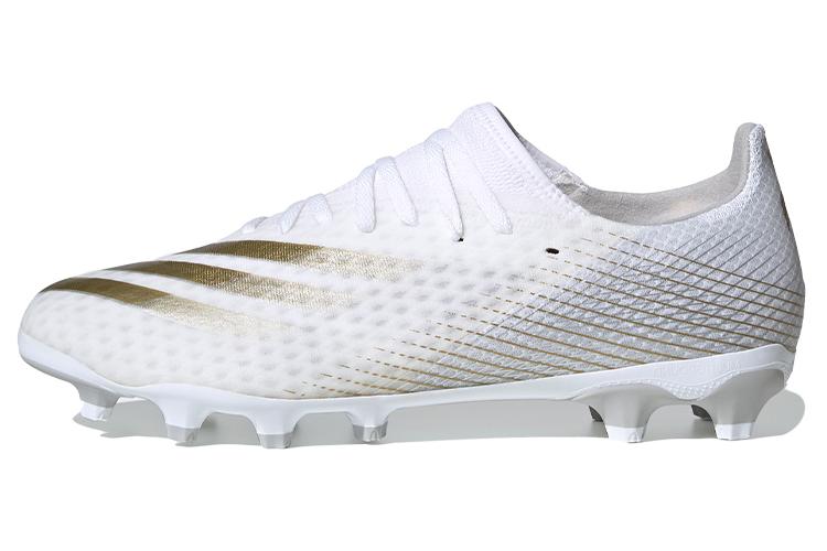 Бутсы мужские Adidas X Ghosted.3 Mg белые коричневые, 40 EU