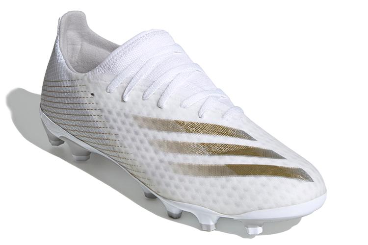 Бутсы мужские Adidas X Ghosted.3 Mg белые коричневые, 40 EU