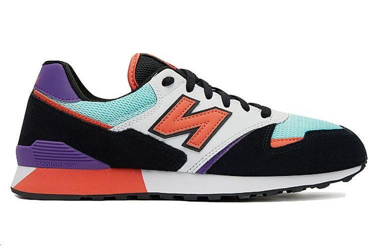 Кроссовки унисекс New Balance 446 Series черные, красные, фиолетовые, 37.5 EU