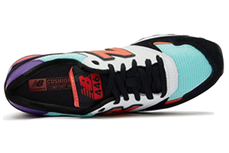 Кроссовки унисекс New Balance 446 Series черные, красные, фиолетовые, 37.5 EU