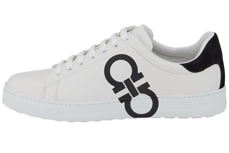 Кроссовки мужские FERRAGAMO Gancini белые, 39 EU