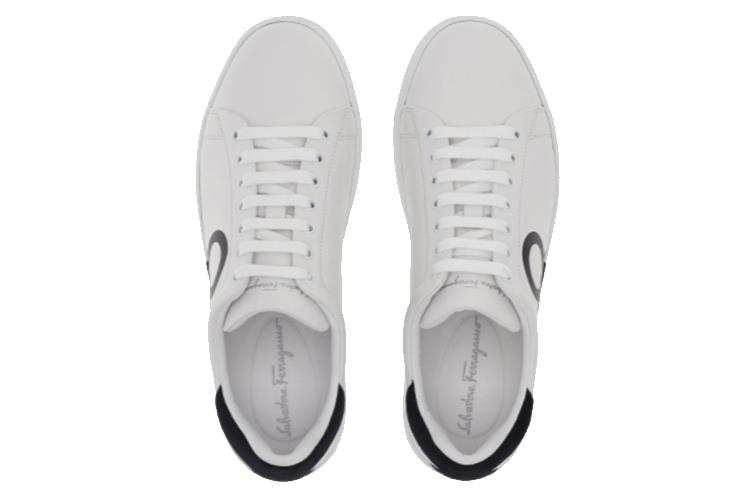 Кроссовки мужские FERRAGAMO Gancini белые, 39 EU