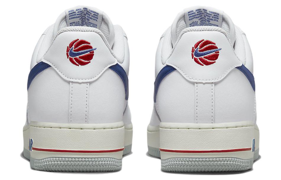 Кеды мужские Nike Air Force 1 Low '07 Usa Basketball белые-голубые, 40 EU