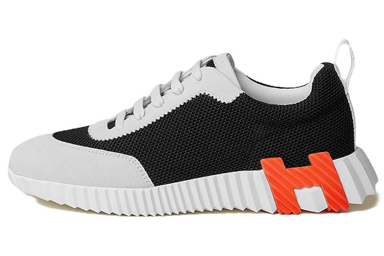 Кроссовки женские HERMES Bouncing черно-белые, 35 EU