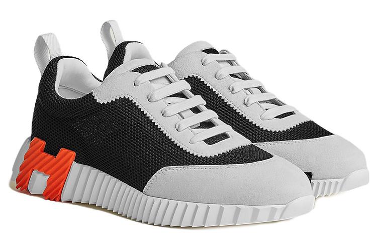 Кроссовки женские HERMES Bouncing черно-белые, 35 EU