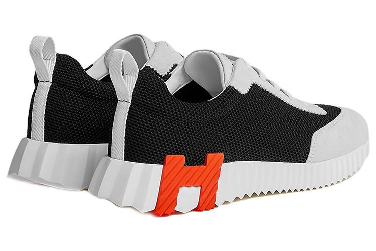 Кроссовки женские HERMES Bouncing черно-белые, 35 EU