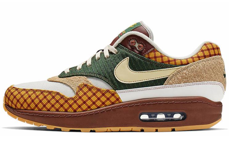 Кроссовки унисекс Nike Air Max 1 Susan зеленые-желтые