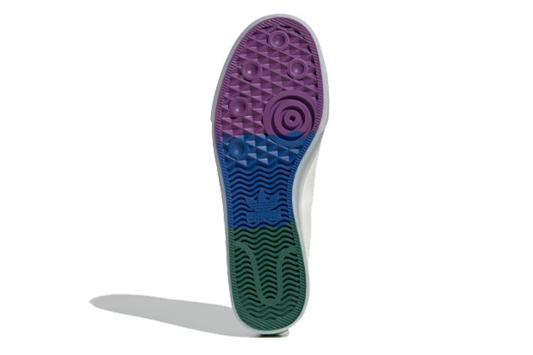 Кроссовки унисекс Adidas Nizza Pride White Green Blue, 36 2/3 EU