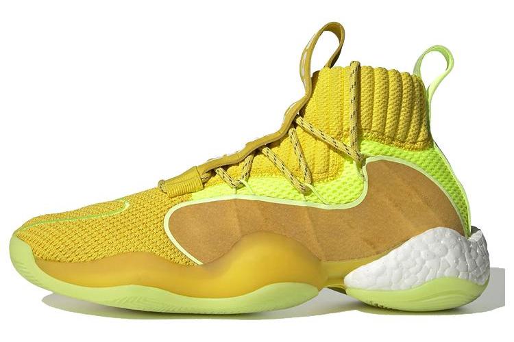 Кроссовки унисекс Adidas Crazy BYW Pharrell Now Is Her Time желтые
