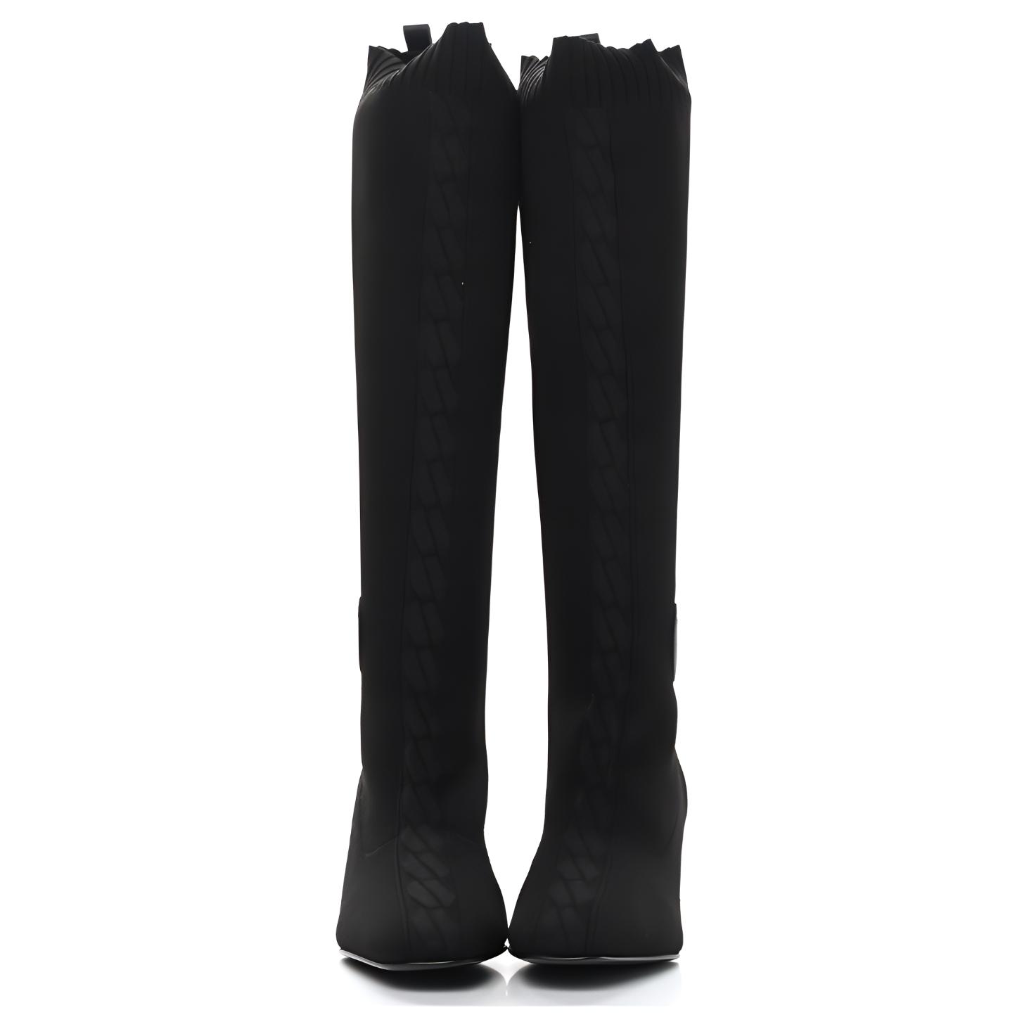 Ботфорты женские HERMES H222097Z 02 черные, 39 EU