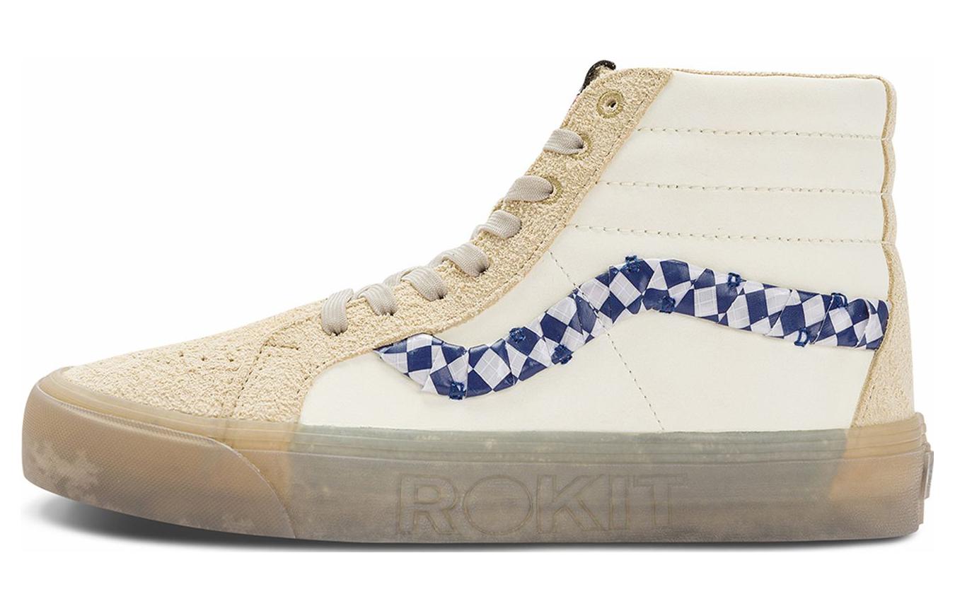 Кеды женские Vans Rokit X Sk8 Hi translucent pebble