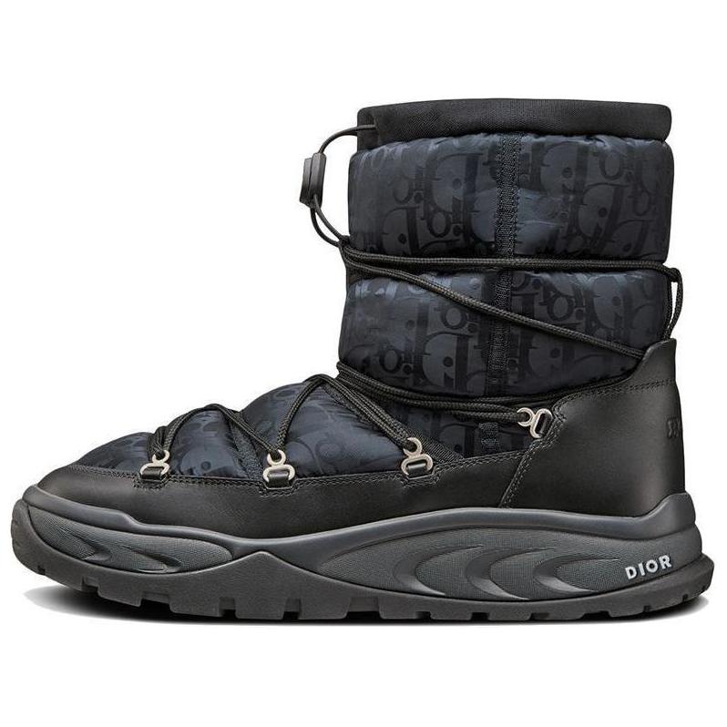 Сноубутсы мужские DIOR Snow Ankle Boot черные, 40 EU