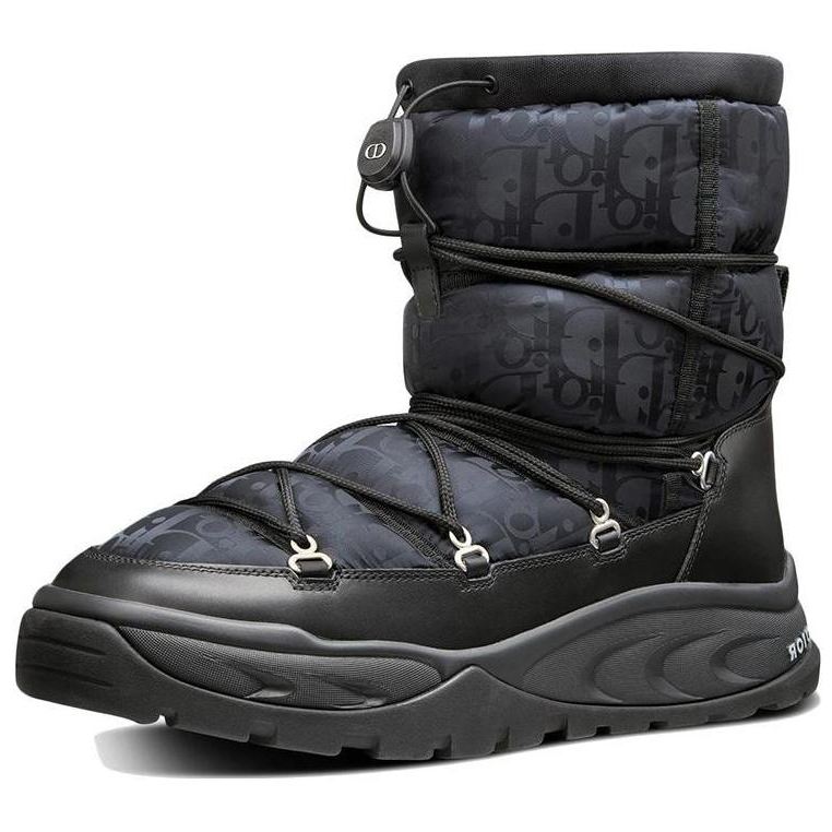 Сноубутсы мужские DIOR Snow Ankle Boot черные, 40 EU