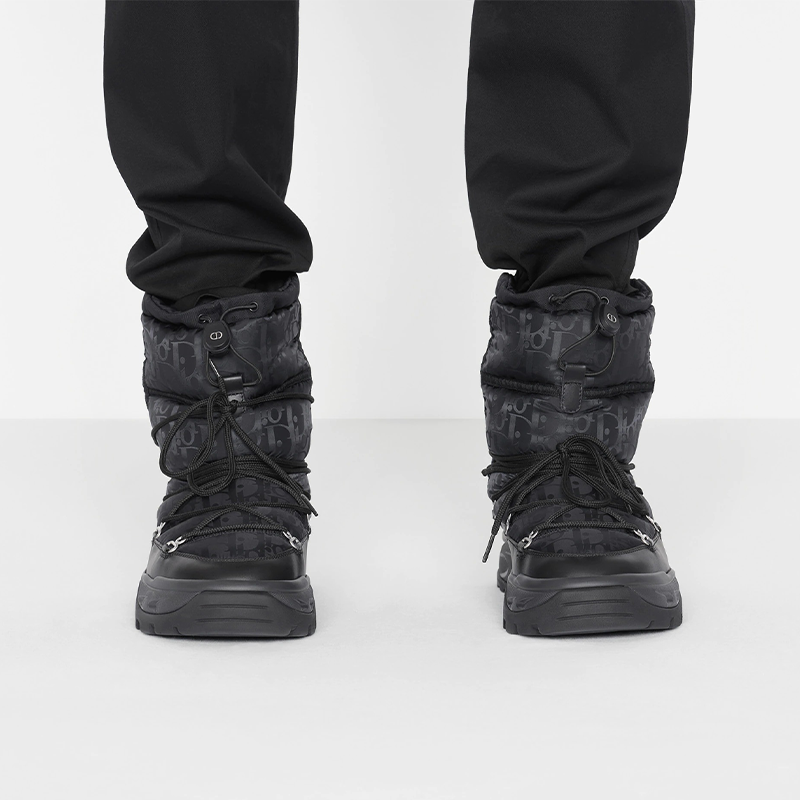 Сноубутсы мужские DIOR Snow Ankle Boot черные, 40 EU