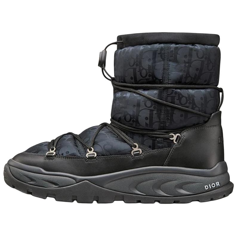 Сноубутсы мужские DIOR Snow Ankle Boot черные, 40 EU