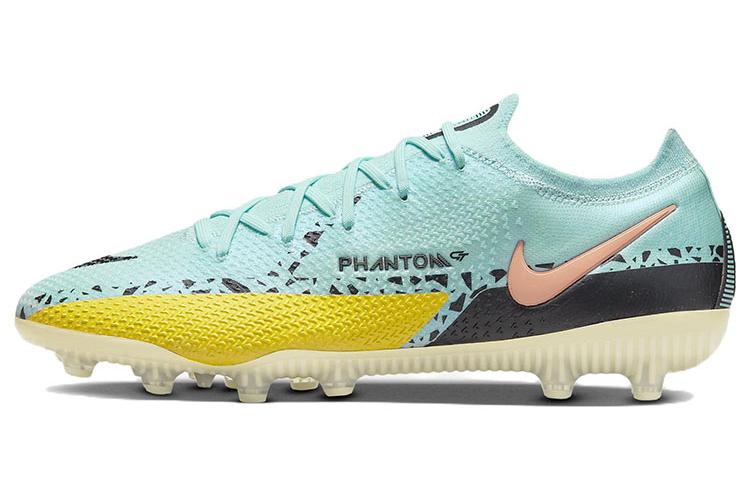 Футбольные бутсы мужские Nike Phantom GT2 Elite AG Pro turquoise-yellow