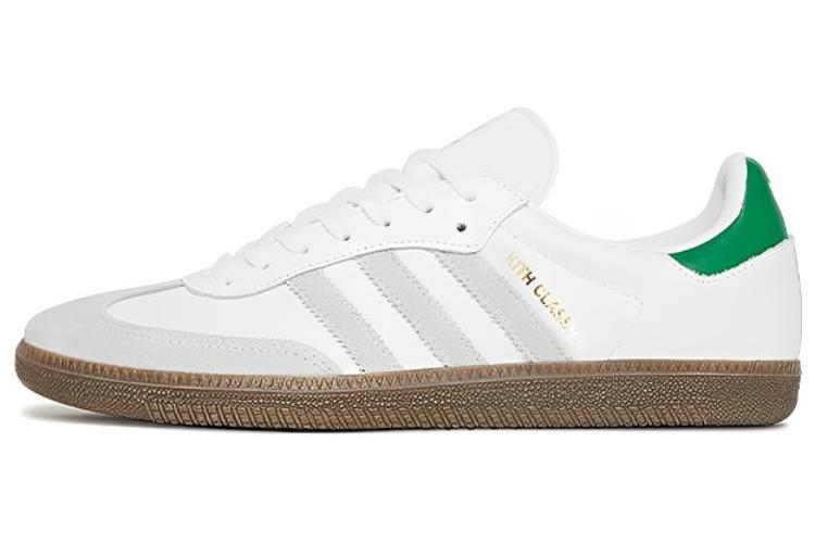 Кроссовки унисекс Adidas Samba OG белые, зеленые, 38 EU