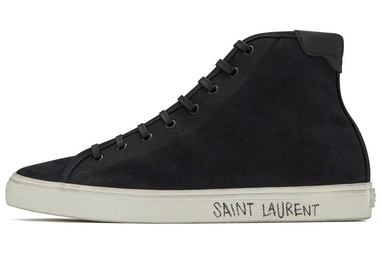 Кеды мужские SAINT LAURENT Malibu Mid черные, 40 EU