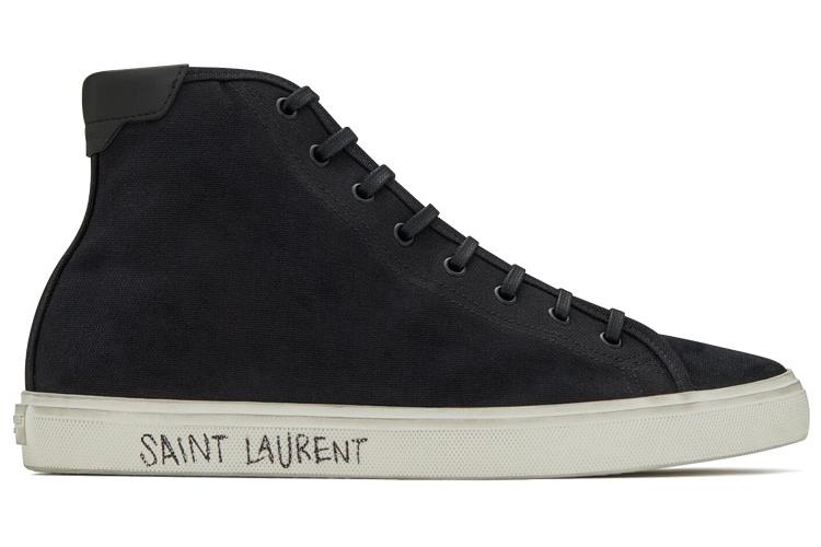 Кеды мужские SAINT LAURENT Malibu Mid черные, 40 EU