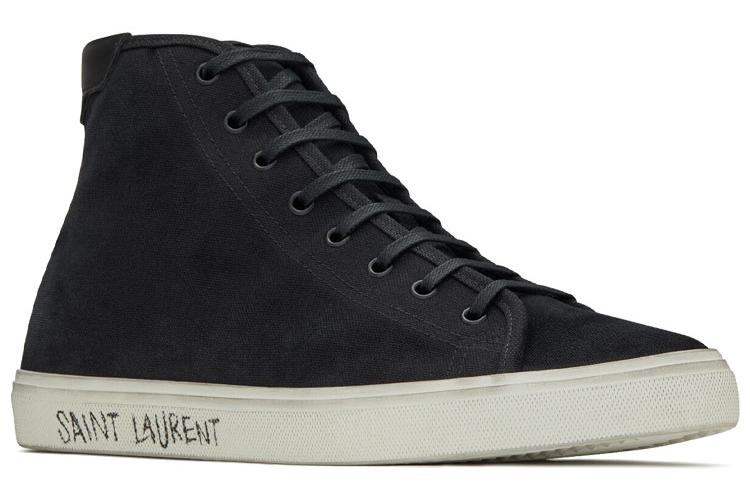 Кеды мужские SAINT LAURENT Malibu Mid черные, 40 EU