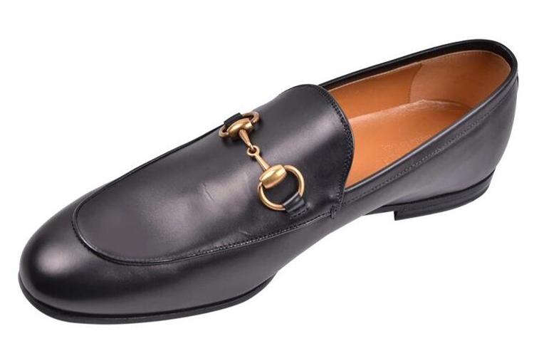 Мокасины мужские GUCCI Horsebit Quentin черные, 43.5 EU