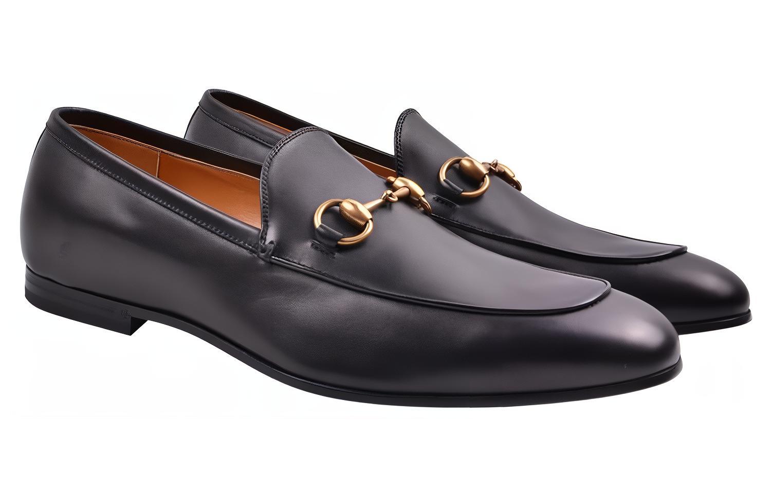 Мокасины мужские GUCCI Horsebit Quentin черные, 43.5 EU