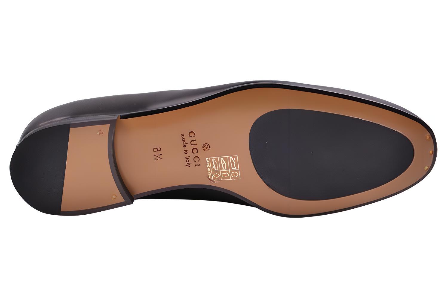 Мокасины мужские GUCCI Horsebit Quentin черные, 43.5 EU