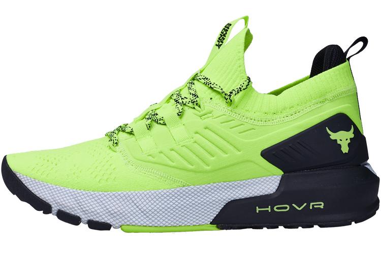 Кроссовки мужские Under Armour Project Rock 3 high vis yellow black, 40.5 EU